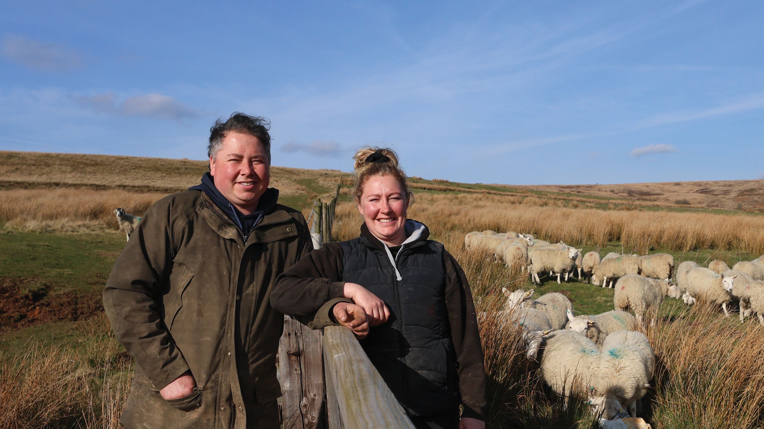 Lewis Barraclough and wife