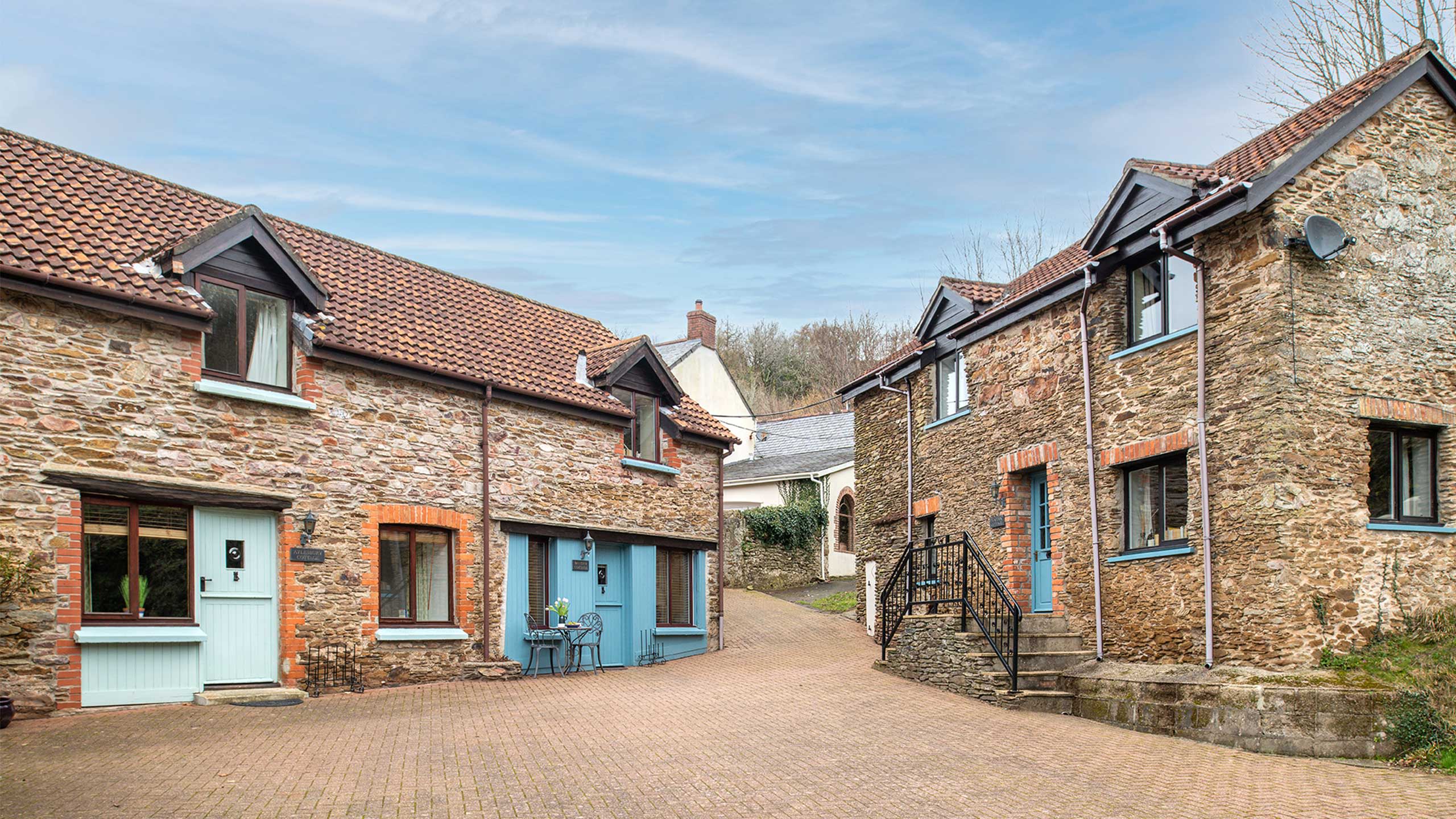 A group of country cottages