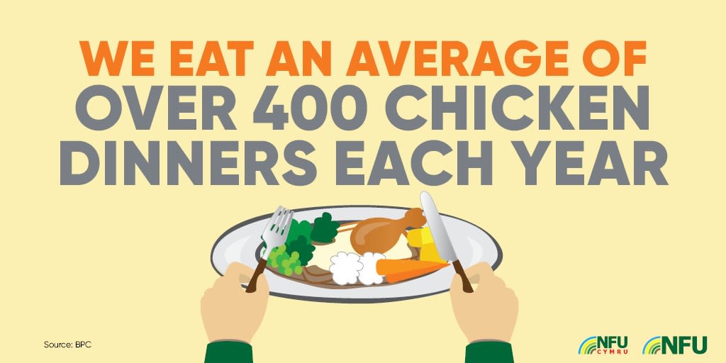 We eat an average of over 400 chicken dinners each year
